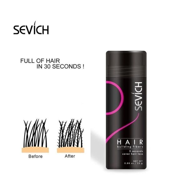 🔥SEVICH Loss Hair Thicken Extension Hair Building Fiber Powder 25g🔥 - Picture 2 of 6